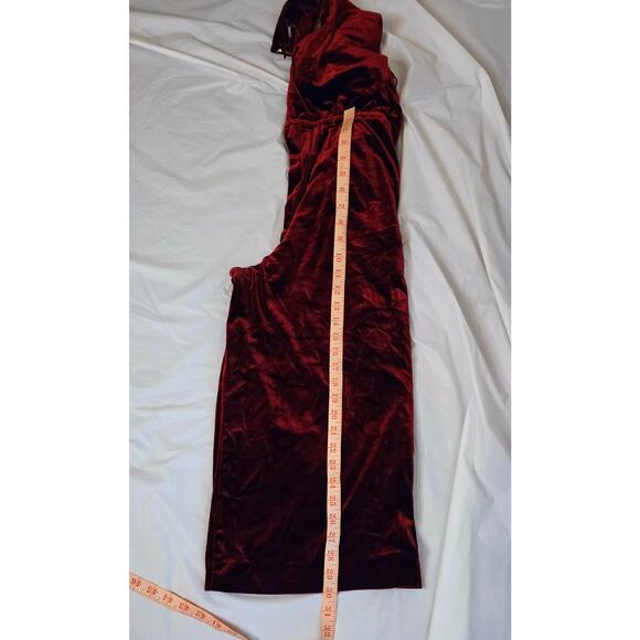 1. STATE The Nomad Culotte Romper Jumpsuit Women's XS Deep Burgandy Velvet - Picture 7 of 7